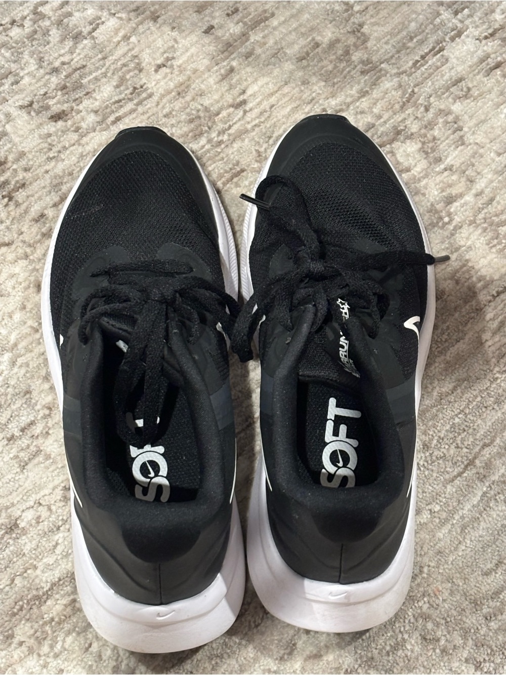 Nike StarRunner Kids Black and White Running Sneakers - Picture 5 of 6